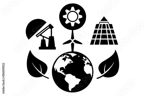  Sustainability Icons Set
