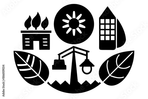  Sustainability Icons Set