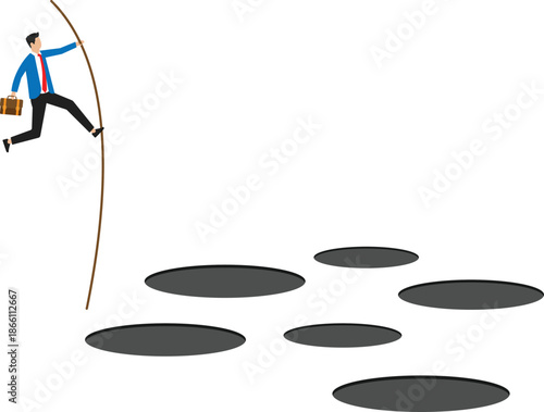 Avoid and adversity and brave to jump pass mistake, Business skill and creativity to solve problem
