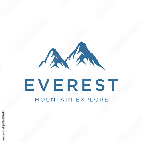 Iceberg logo template design with creative concept.