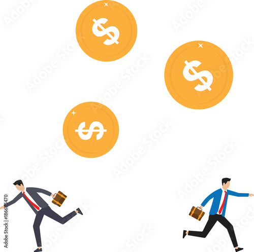 uncertainty or unstable investment market, risky situation or economic recession, crisis or bankruptcy concept
