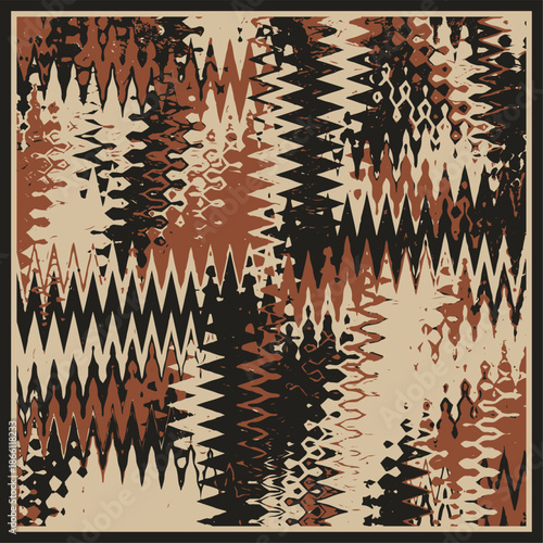 Colorful bright painted vector background of wavy lines. Abstract fashion texture. marble, wallpaper, geometric pattern, scarf, rug, pillow, bandana, fabric, clothing, prints, textile, kerchief etc