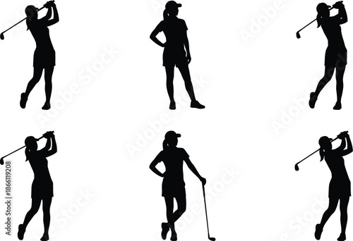 Dancing people silhouettes set showing energetic moves, modern dance poses, movement, rhythm, performance, black white illustration collectionWeb