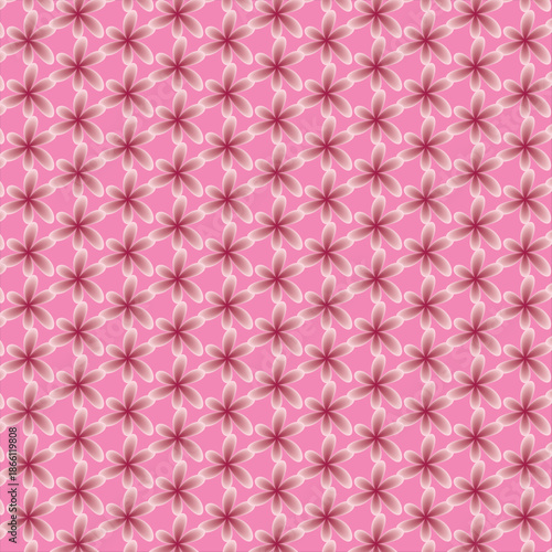 Seamless Floral Pattern On A Pink Background design