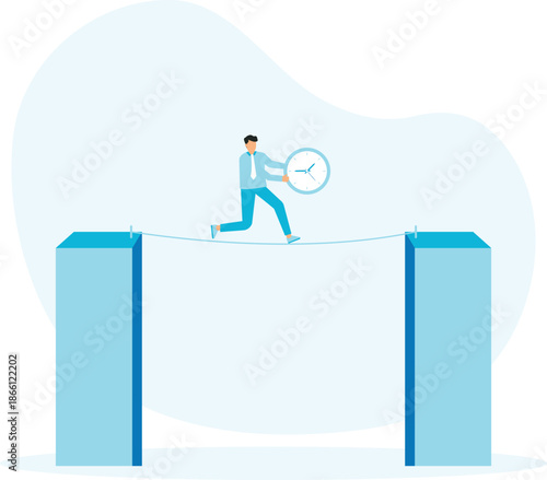 productivity or procrastination problem, work efficiency to finish in deadline, strategy or accomplishment concept
