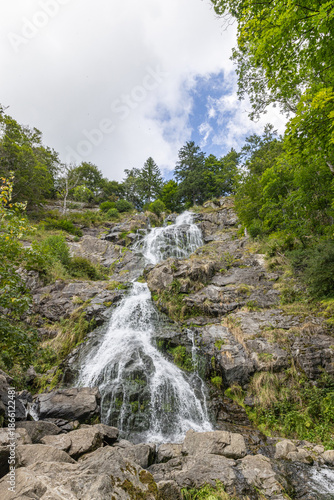 Majestic Todnau waterfall in the Black Forest
