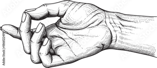 hand making a snapping gesture with fingers