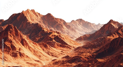 Desolate desert mountains