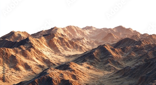 Desolate desert mountains