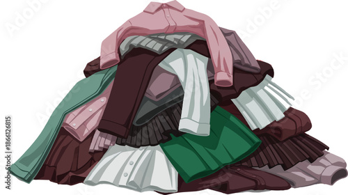 A professional studio shot of an isolated tourist hiking rucksack packed with travel equipment and sport clothes for a leisure adventure journey