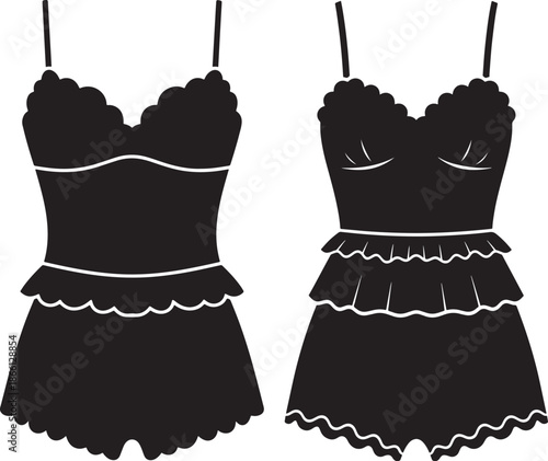 Swimsuit silhouette summer apparel fashion design