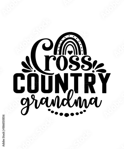 Cross Country grandma svg