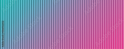 Abstract background with vertical stripes forming a smooth color gradient from blue to pink tones. Clean modern composition creates depth, rhythm, and a vibrant visual flow.