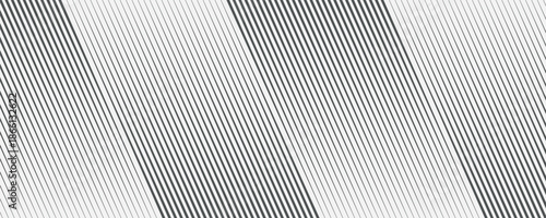 Abstract background featuring repeating diagonal line patterns with alternating density and subtle contrast. Clean geometric composition creates rhythm and movement while maintaining a minimal monochr