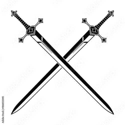 two crossed swords