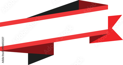 Red 3D Arrow Illustration with White Background.