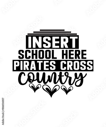 insert school here pirates cross country svg