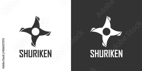 shuriken vector logo silhouette 