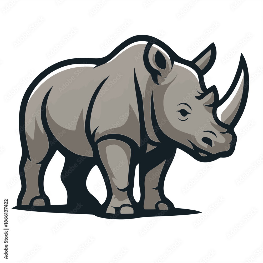 Obraz premium rhinoceros vector art