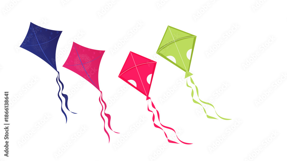 Obraz premium Happy Makar Sankranti Creative Social Media Post, Web Banner, Greeting, Print background 