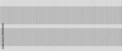 Minimalist abstract background featuring thin vertical black lines forming smooth wave shapes on a white surface. The clean linear pattern creates a sense of rhythm,