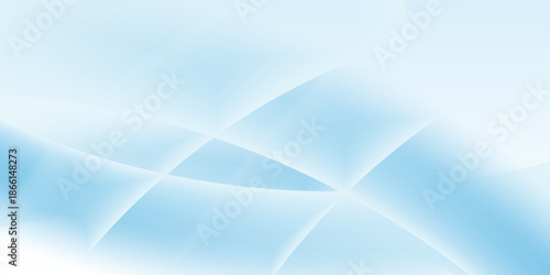 Abstract background featuring smooth and flowing blue wave shapes on a clean white backdrop. This minimalist and elegant design