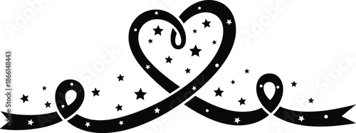 An elegant new year clock illustration features a floral design with black vector swirls, nature elements like leaves and butterflies, and an ornamental heart pattern within a decorative curl frame