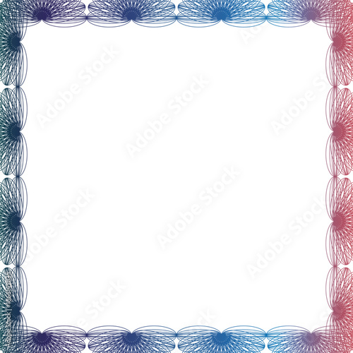 Beautiful Gradient Border Design & Gradient Border Design, Vector Boundary Design, Boundary Illustration,  Border Wallpaper, Beautiful Border Design with Gradient Color
