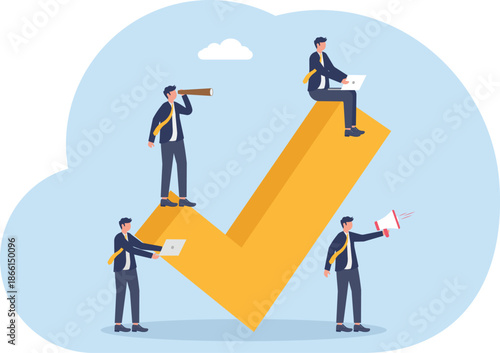 Illustrating of business activities and technology,