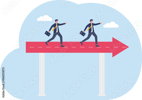 Illustrating of business activities and technology,