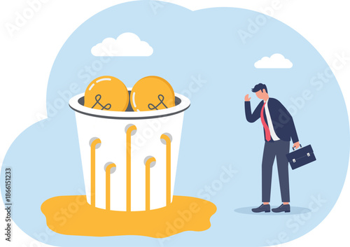 Illustrating of business activities and technology,