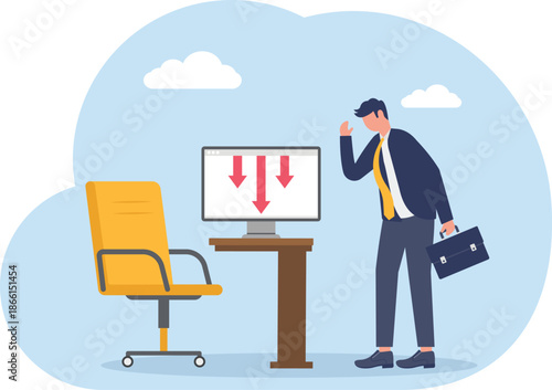 Illustrating of business activities and technology,