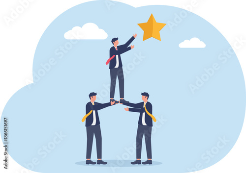 Illustrating of business activities and technology,