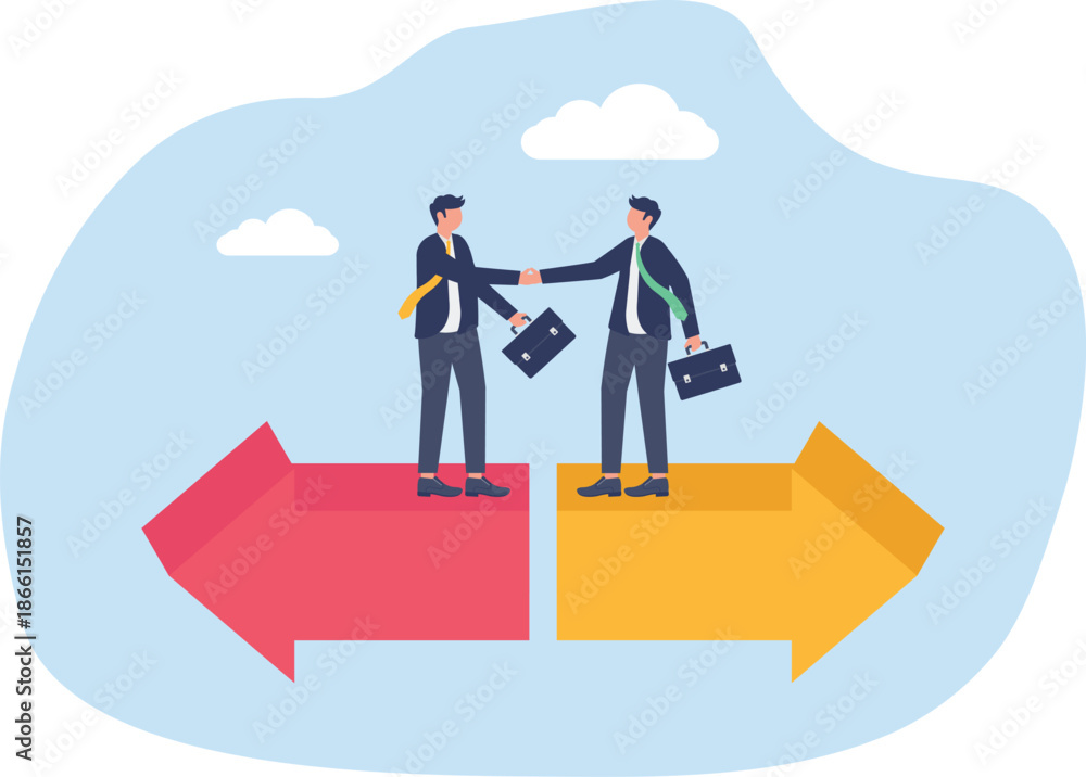 Obraz premium Illustrating of business activities and technology,