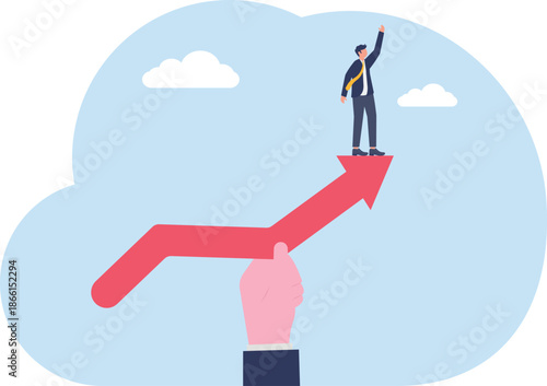 Illustrating of business activities and technology,