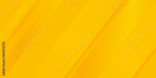 Bright sunny yellow dynamic abstract background. Modern orange 3d diagonal lines. Trendy elegant business banner. Fast moving 3d lines with soft shadow. Minimal modern simple blank. Diamond pattern