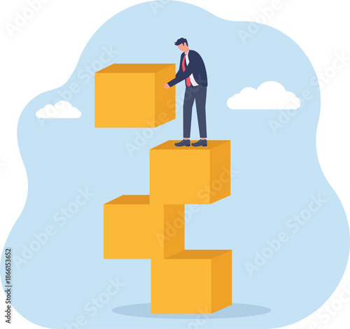 Illustrating of business activities and technology,