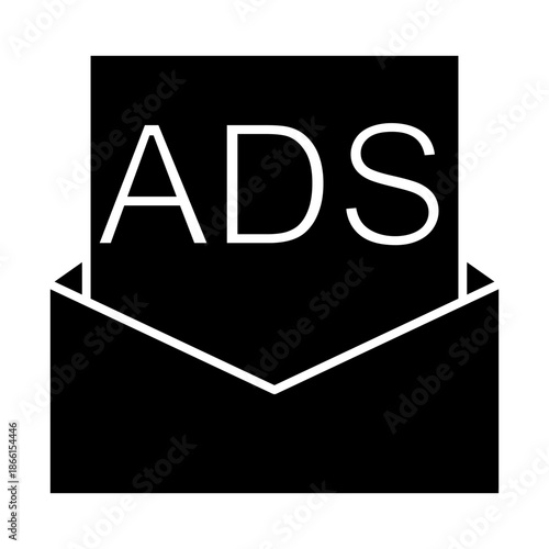 Advertising  icon vector. Ads illustration sign. commercial symbol. marketing Logo. promotion web icon.