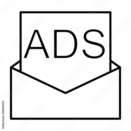 Advertising  icon vector. Ads illustration sign. commercial symbol. marketing Logo. promotion web icon.