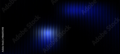 White-light blue-blue gradient with a glass effect on a black background — a futuristic look featuring cool glow, soft waves, and transparent layers that create a sense of motion.