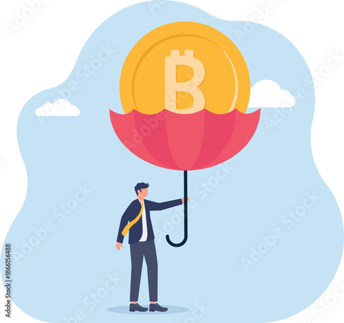 Illustrating of business activities and technology,