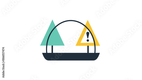 Symbolic representation of risk assessment and decision making.
