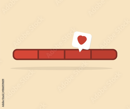 design about love indicator icon
