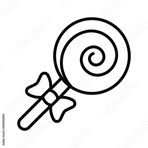 An amazing line icon of lollipop candy concept