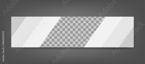 Abstract Geometric LinkedIn Cover Background in Grey and White