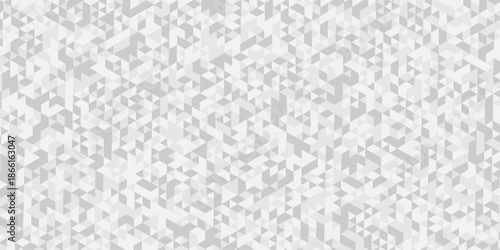 Abstract low polygon paper design. white and gray pattern square background. Geometric print composed of triangles. white triangle tiles pattern mosaic wallpaper background.