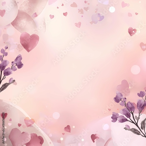 Timeless Valentine Background with Abstract Heart Patterns