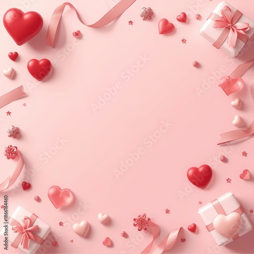 Cozy Self Love Visual with Floating Hearts and Gentle Glow