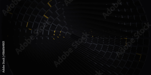 Premium 10K 3D Symmetrical Concentric Reactor Core with Golden Cyber Segments