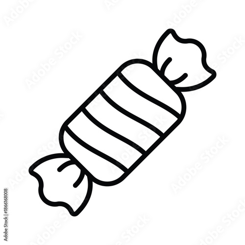 Get a glimpse of this line icon of candy sweet